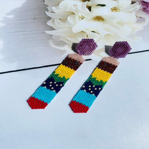 Aretes Largos Karnaval - Miyuki