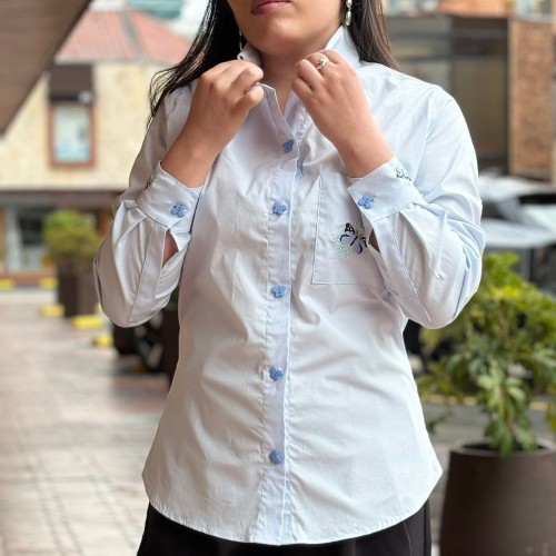 Camisa Mariposa Azul